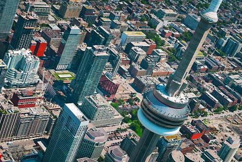aerial view aerial photography of city canada